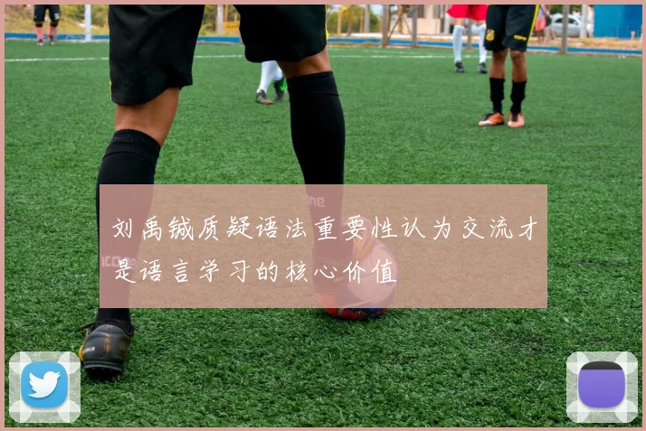 刘禹铖质疑语法重要性认为交流才是语言学习的核心价值